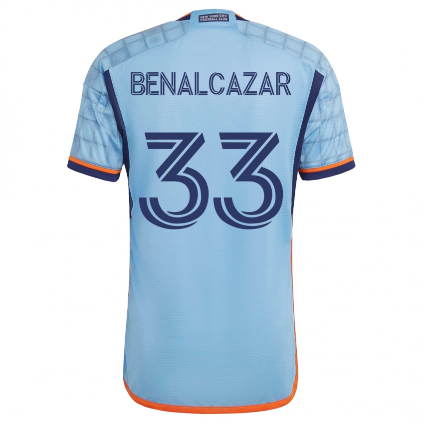 Kvinder Nico Benalcázar #33 Blå Hjemmebane Spillertrøjer 2023/24 Trøje T-Shirt