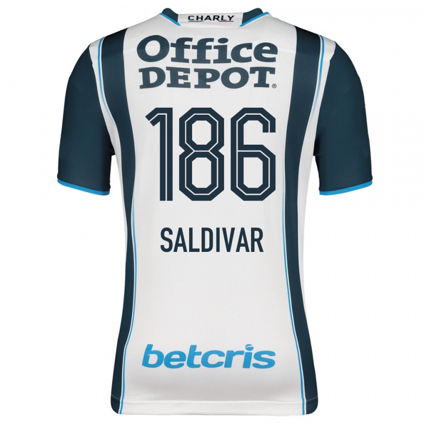 Kvinder José Saldívar #186 Flåde Hjemmebane Spillertrøjer 2023/24 Trøje T-Shirt