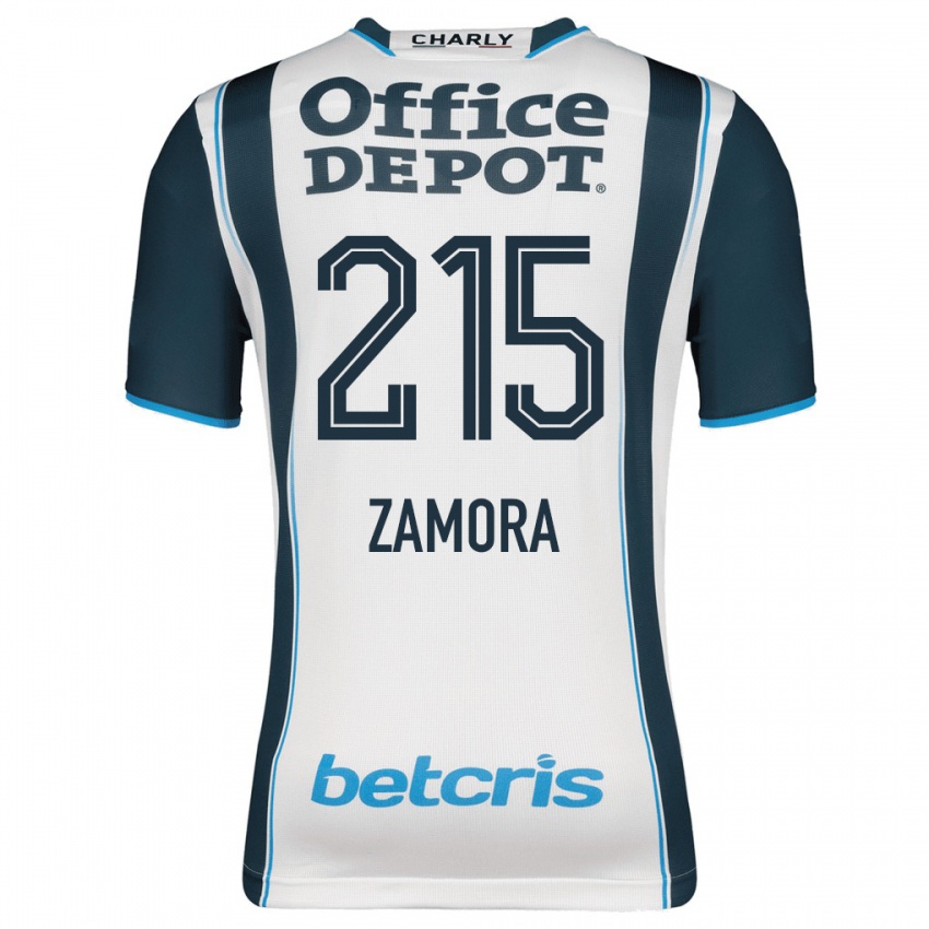 Kvinder Yahir Zamora #215 Flåde Hjemmebane Spillertrøjer 2023/24 Trøje T-Shirt