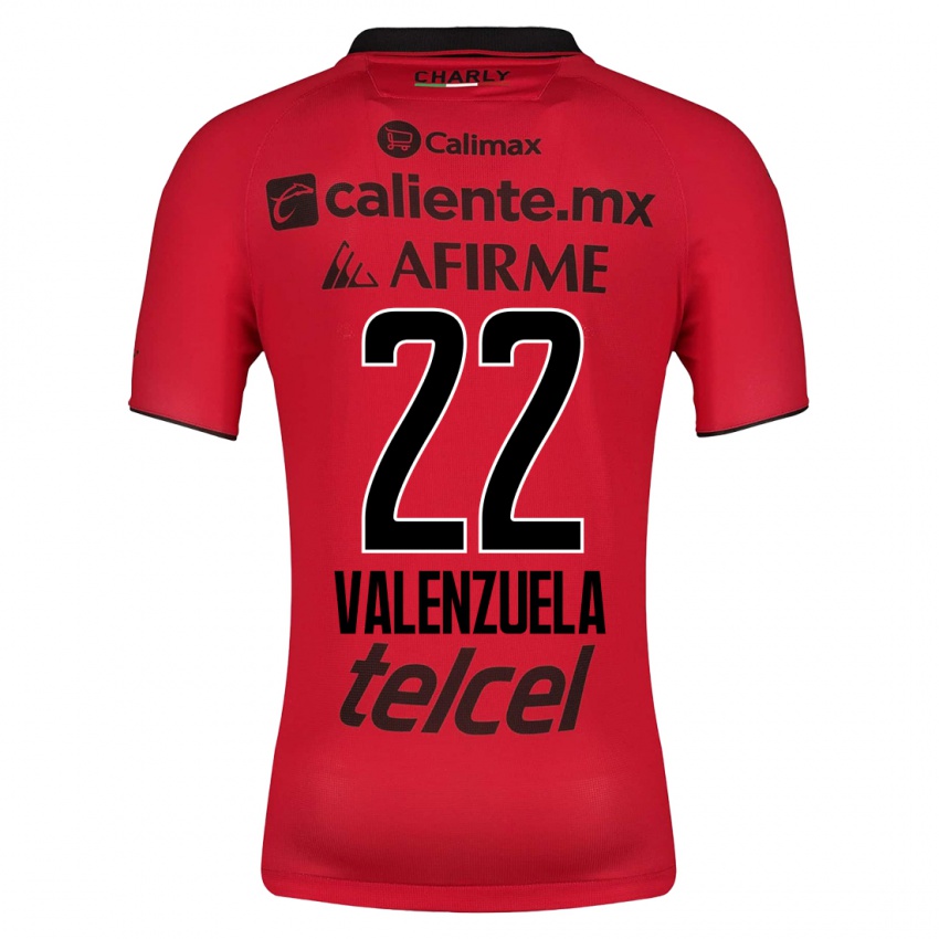 Kvinder Carlos Valenzuela #22 Rød Hjemmebane Spillertrøjer 2023/24 Trøje T-Shirt