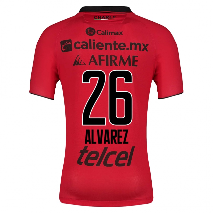 Kvinder Efraín Álvarez #26 Rød Hjemmebane Spillertrøjer 2023/24 Trøje T-Shirt