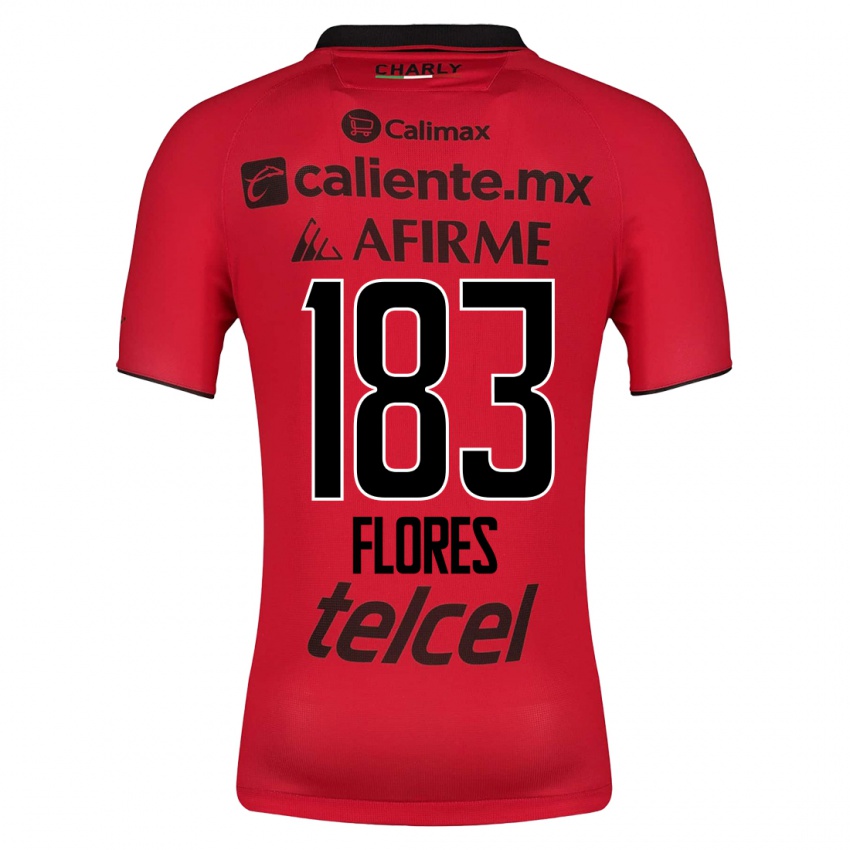 Kvinder Abraham Flores #183 Rød Hjemmebane Spillertrøjer 2023/24 Trøje T-Shirt