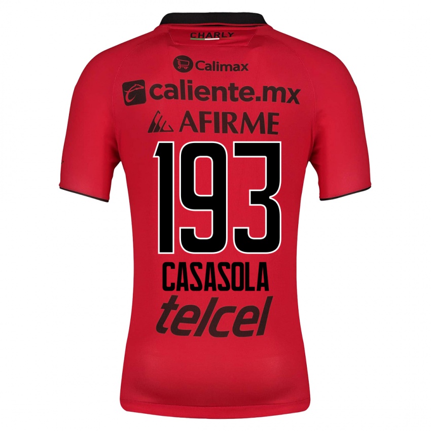 Kvinder Axel Casasola #193 Rød Hjemmebane Spillertrøjer 2023/24 Trøje T-Shirt
