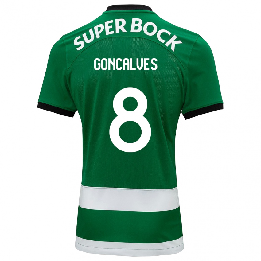 Kvinder Pedro Goncalves #8 Grøn Hjemmebane Spillertrøjer 2023/24 Trøje T-Shirt