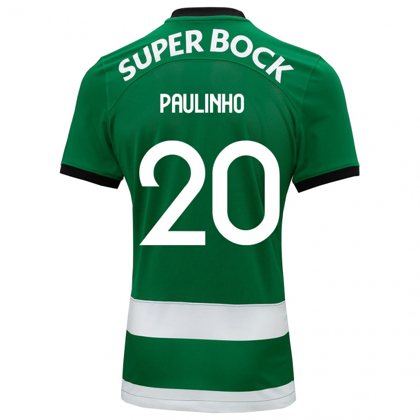 Kvinder Paulinho #20 Grøn Hjemmebane Spillertrøjer 2023/24 Trøje T-Shirt