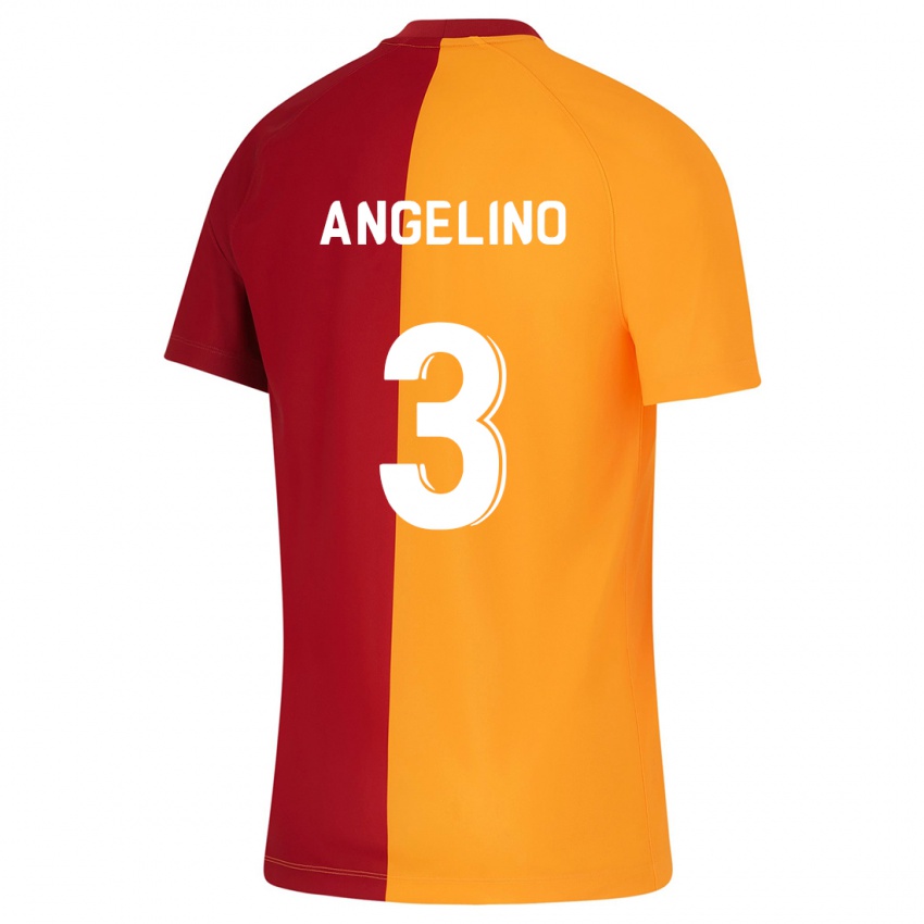 Kvinder Angelino #3 Appelsin Hjemmebane Spillertrøjer 2023/24 Trøje T-Shirt