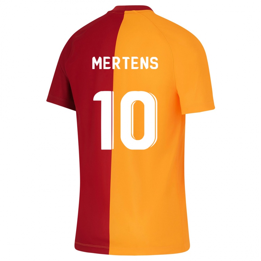 Kvinder Dries Mertens #10 Appelsin Hjemmebane Spillertrøjer 2023/24 Trøje T-Shirt