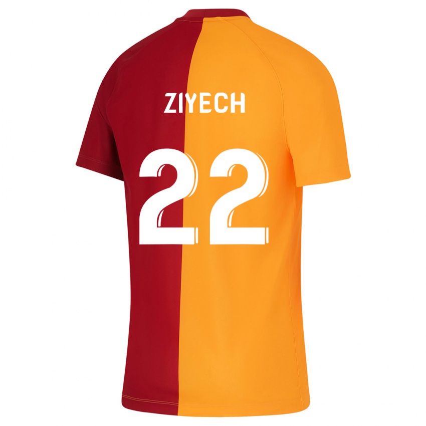 Kvinder Hakim Ziyech #22 Appelsin Hjemmebane Spillertrøjer 2023/24 Trøje T-Shirt