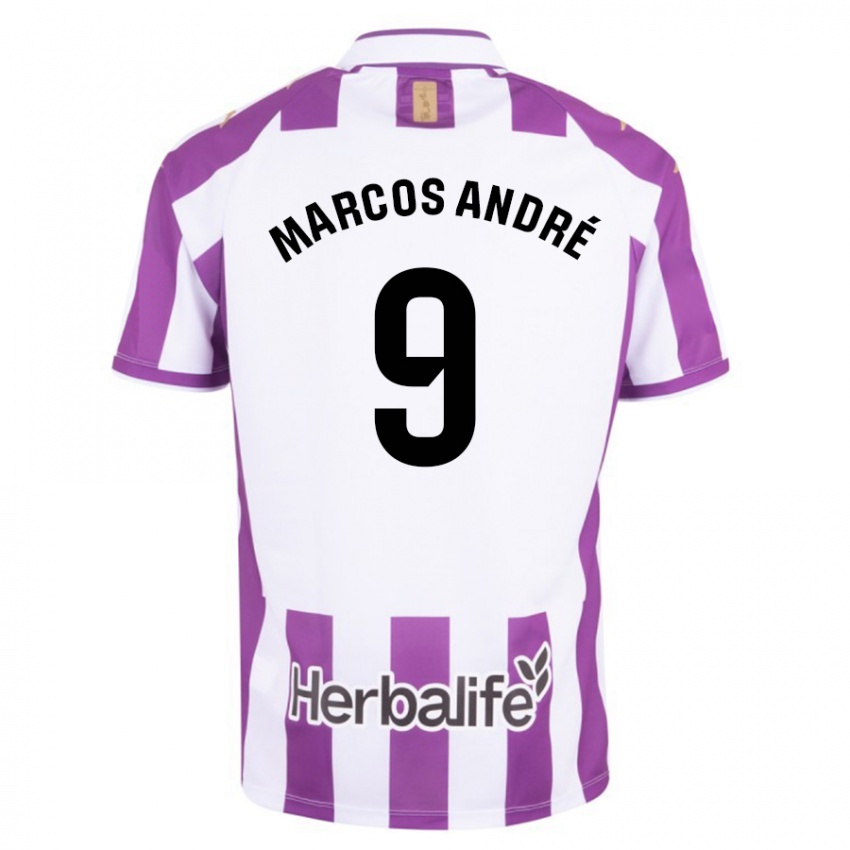 Kvinder Marcos Andre #9 Lilla Hjemmebane Spillertrøjer 2023/24 Trøje T-Shirt