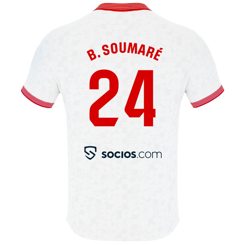 Kvinder Boubakary Soumare #24 Hvid Hjemmebane Spillertrøjer 2023/24 Trøje T-Shirt