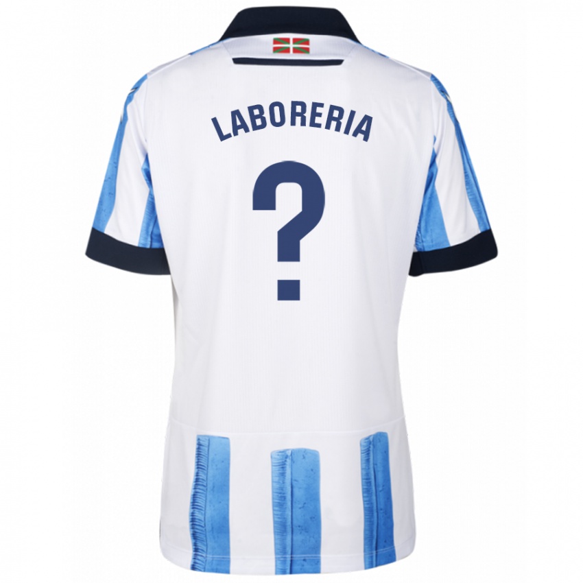 Kvinder Marc Laborería #0 Blå Hvid Hjemmebane Spillertrøjer 2023/24 Trøje T-Shirt