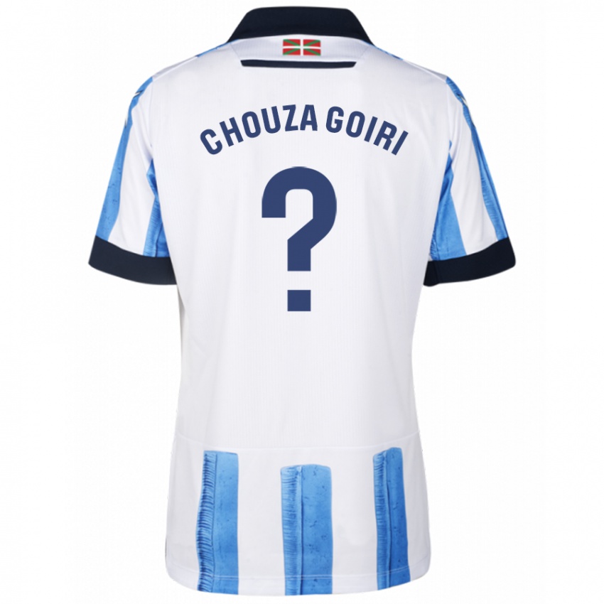 Kvinder Nicolás Chouza Goiri #0 Blå Hvid Hjemmebane Spillertrøjer 2023/24 Trøje T-Shirt