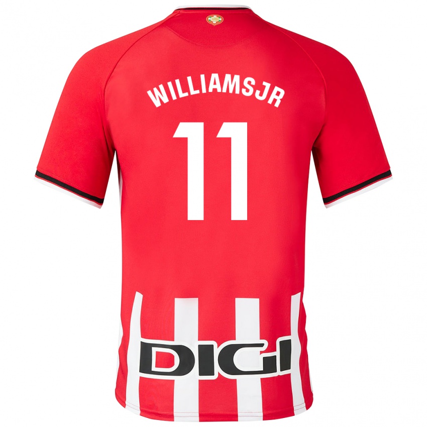 Kvinder Nico Williams #11 Rød Hjemmebane Spillertrøjer 2023/24 Trøje T-Shirt