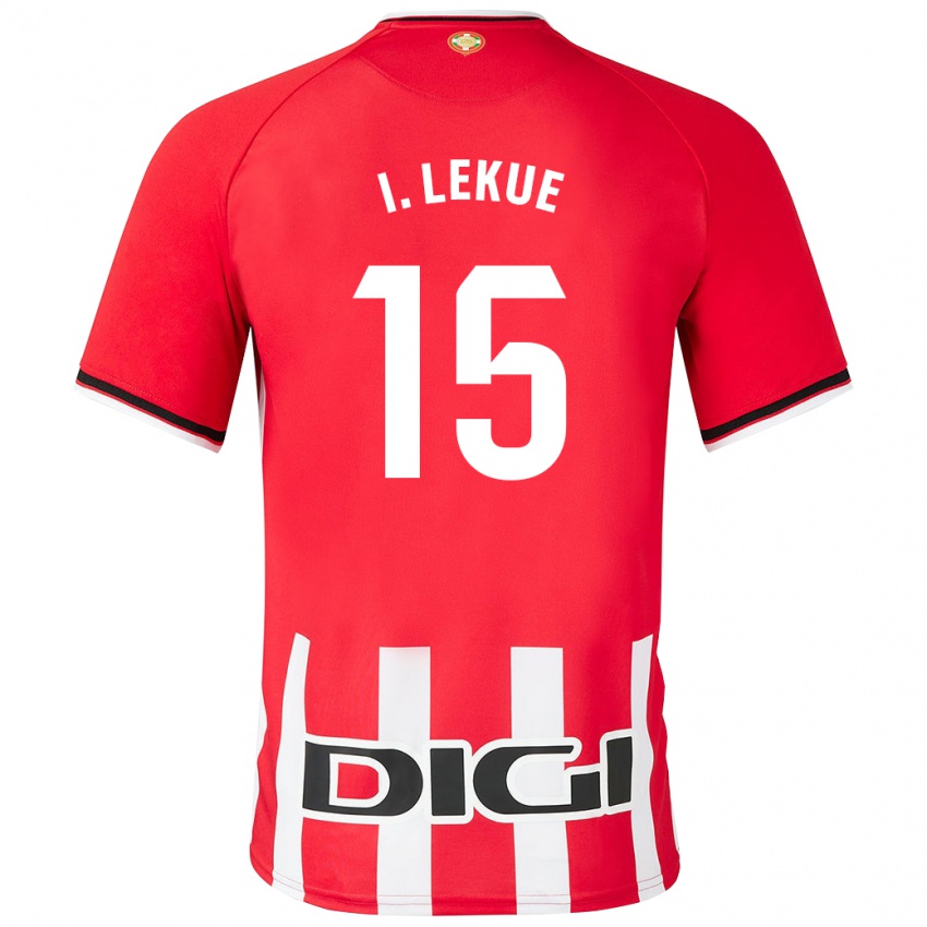 Kvinder Inigo Lekue #15 Rød Hjemmebane Spillertrøjer 2023/24 Trøje T-Shirt