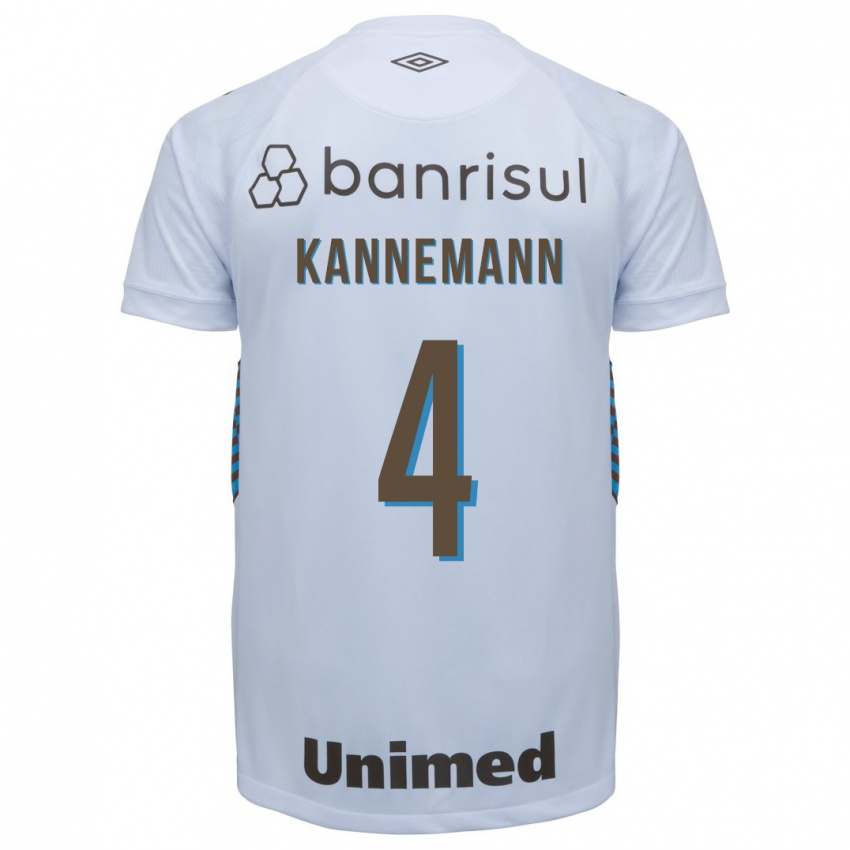 Kvinder Walter Kannemann #4 Hvid Udebane Spillertrøjer 2023/24 Trøje T-Shirt