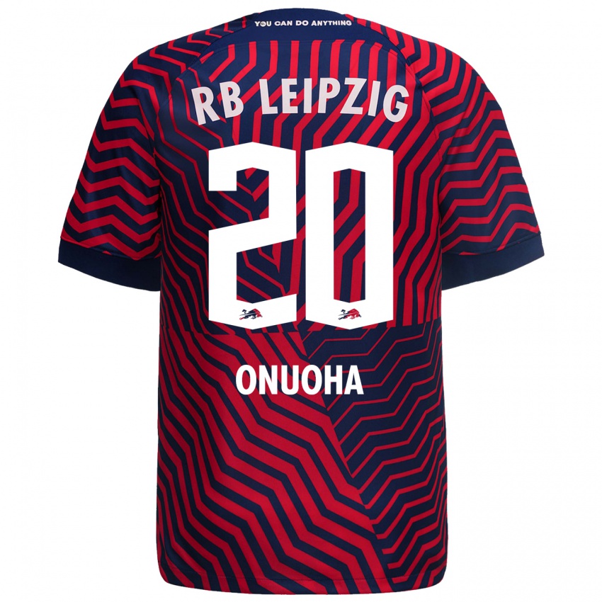 Kvinder Chilohem Onuoha #20 Blå Rød Udebane Spillertrøjer 2023/24 Trøje T-Shirt