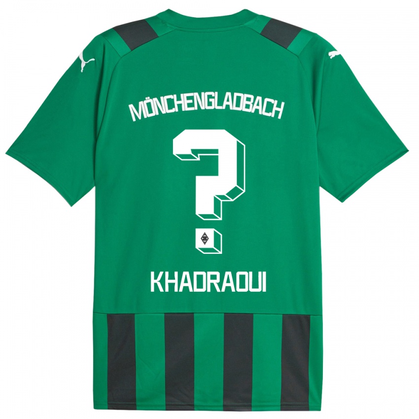 Kvinder Elias Khadraoui #0 Sort Grøn Udebane Spillertrøjer 2023/24 Trøje T-Shirt