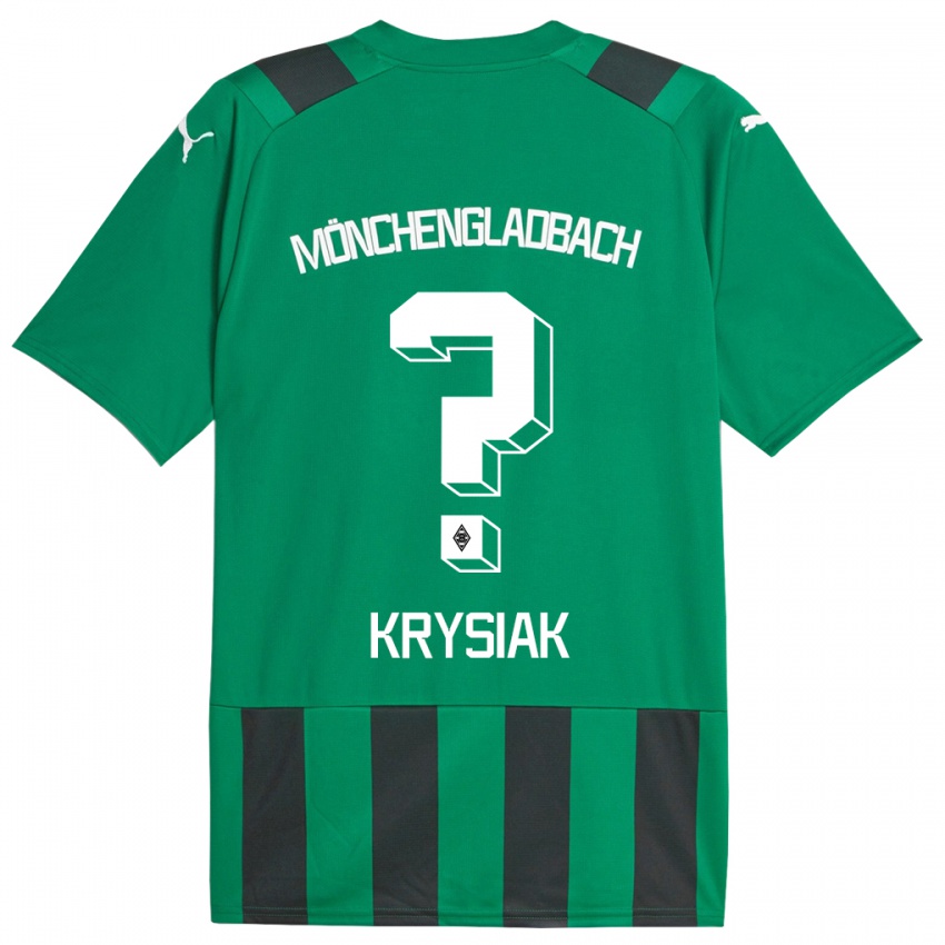 Kvinder Bartlomiej Krysiak #0 Sort Grøn Udebane Spillertrøjer 2023/24 Trøje T-Shirt