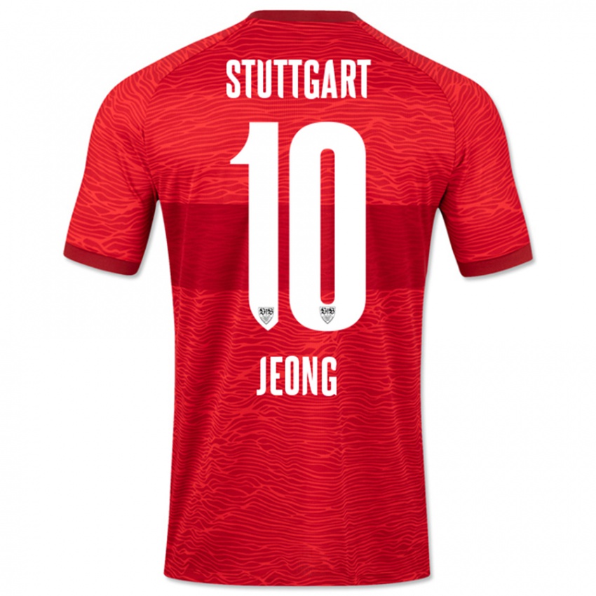 Kvinder Woo-Yeong Jeong #10 Rød Udebane Spillertrøjer 2023/24 Trøje T-Shirt