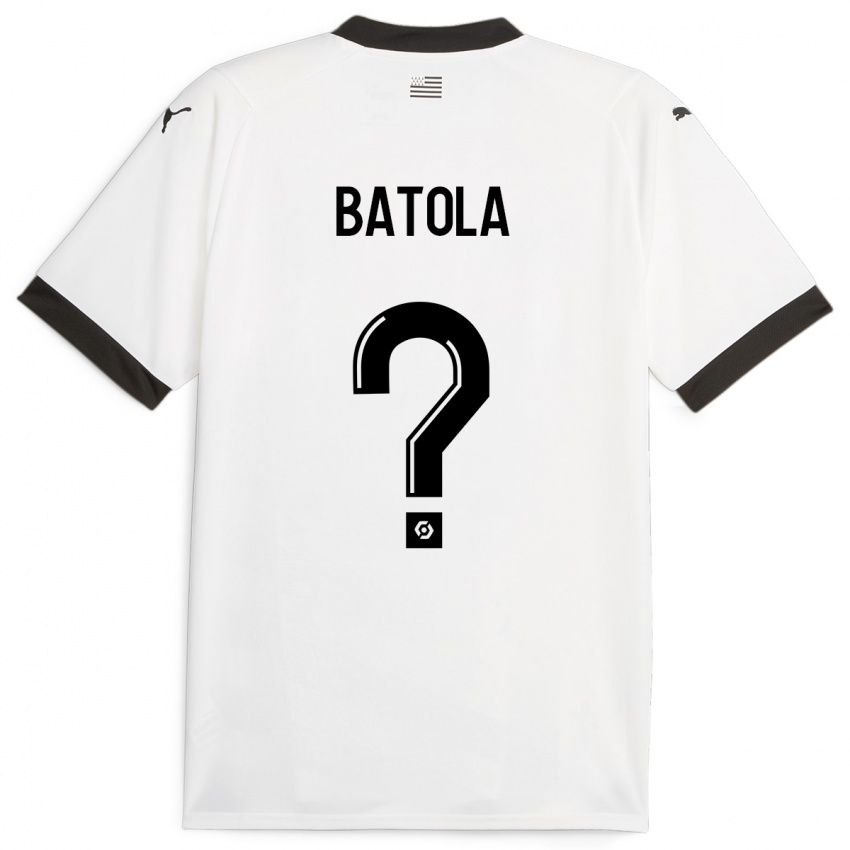 Kvinder Yann Batola #0 Hvid Udebane Spillertrøjer 2023/24 Trøje T-Shirt