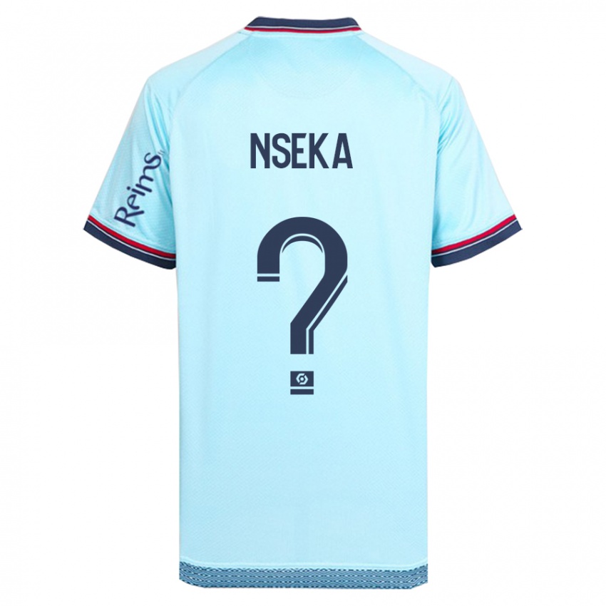 Kvinder Nelson Nseka #0 Himmelblå Udebane Spillertrøjer 2023/24 Trøje T-Shirt