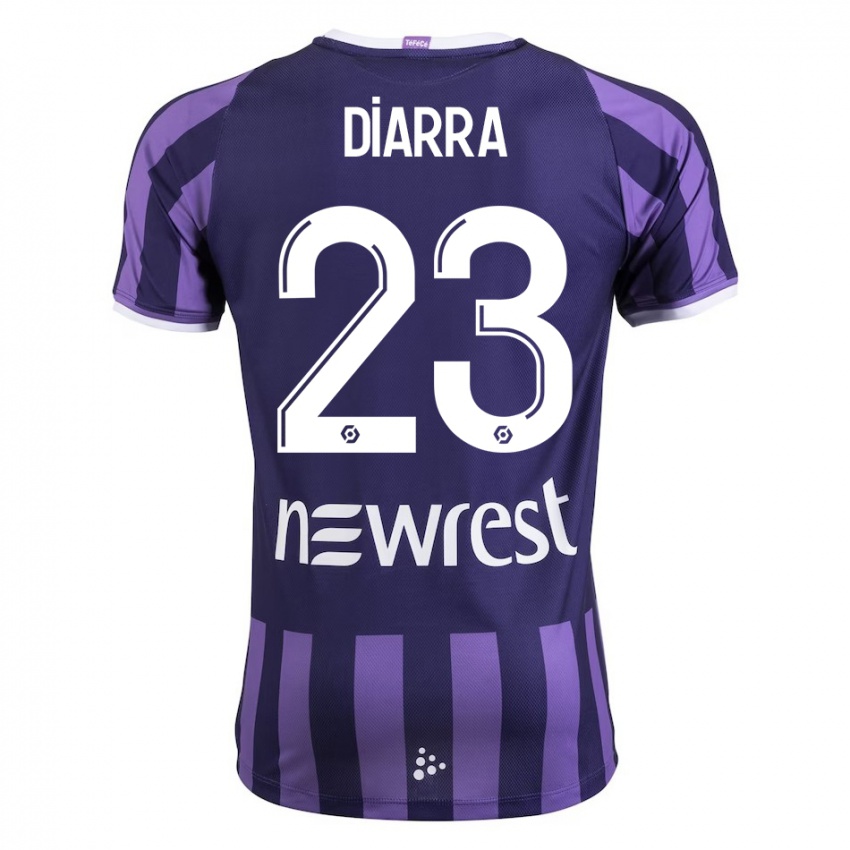 Kvinder Moussa Diarra #23 Lilla Udebane Spillertrøjer 2023/24 Trøje T-Shirt