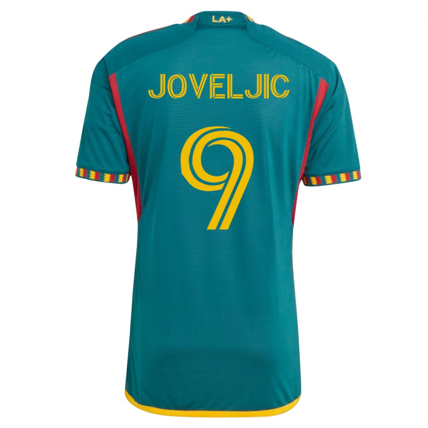 Kvinder Dejan Joveljic #9 Grøn Udebane Spillertrøjer 2023/24 Trøje T-Shirt