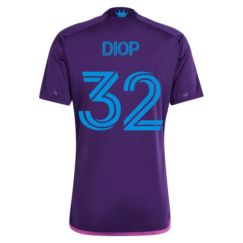 Kvinder Hamady Diop #32 Viol Udebane Spillertrøjer 2023/24 Trøje T-Shirt