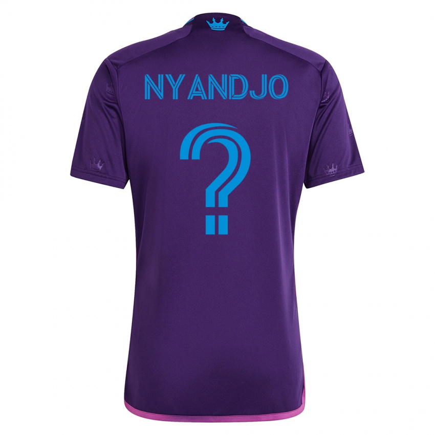 Kvinder James Nyandjo #0 Viol Udebane Spillertrøjer 2023/24 Trøje T-Shirt