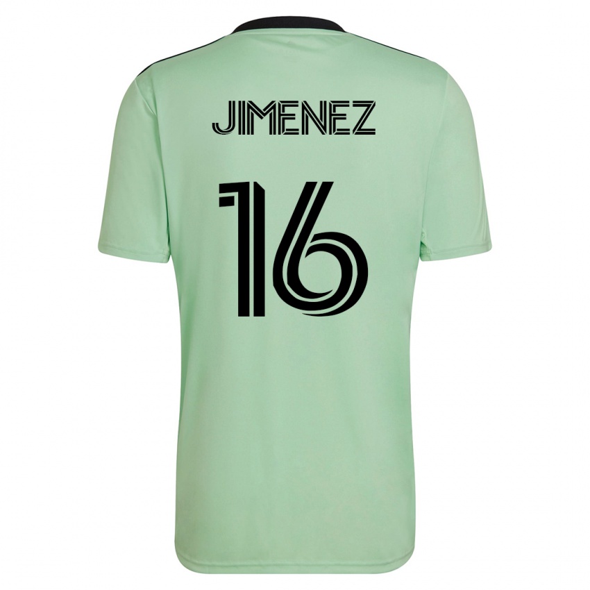 Kvinder Héctor Jiménez #16 Lysegrøn Udebane Spillertrøjer 2023/24 Trøje T-Shirt