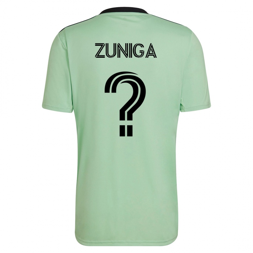 Kvinder Abner Zuñiga #0 Lysegrøn Udebane Spillertrøjer 2023/24 Trøje T-Shirt