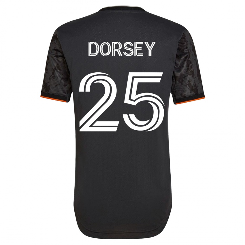 Kvinder Griffin Dorsey #25 Sort Udebane Spillertrøjer 2023/24 Trøje T-Shirt