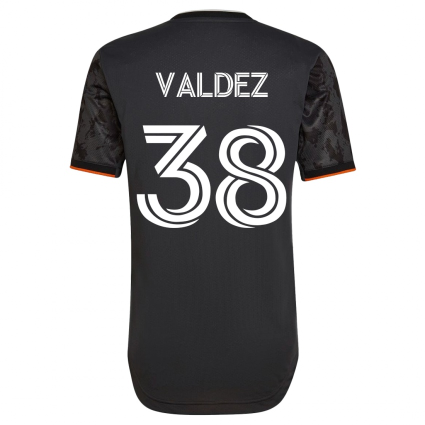 Kvinder Xavier Valdez #38 Sort Udebane Spillertrøjer 2023/24 Trøje T-Shirt