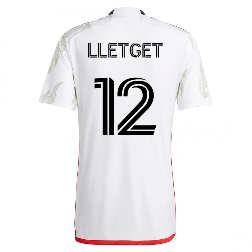 Kvinder Sebastian Lletget #12 Hvid Udebane Spillertrøjer 2023/24 Trøje T-Shirt