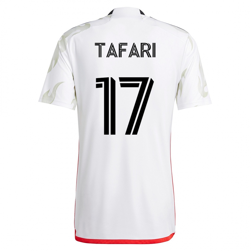Kvinder Nkosi Tafari #17 Hvid Udebane Spillertrøjer 2023/24 Trøje T-Shirt