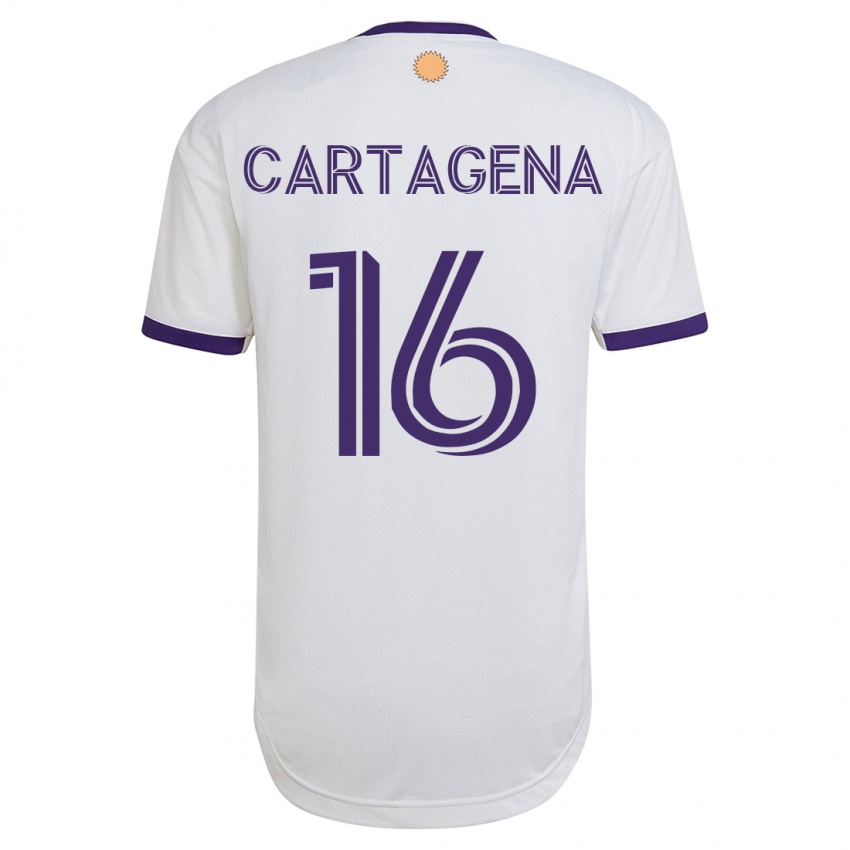 Kvinder Wilder Cartagena #16 Hvid Udebane Spillertrøjer 2023/24 Trøje T-Shirt