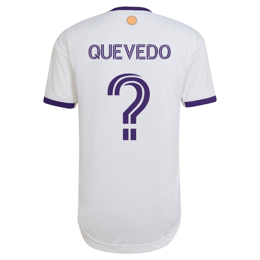 Kvinder Juan Quevedo #0 Hvid Udebane Spillertrøjer 2023/24 Trøje T-Shirt