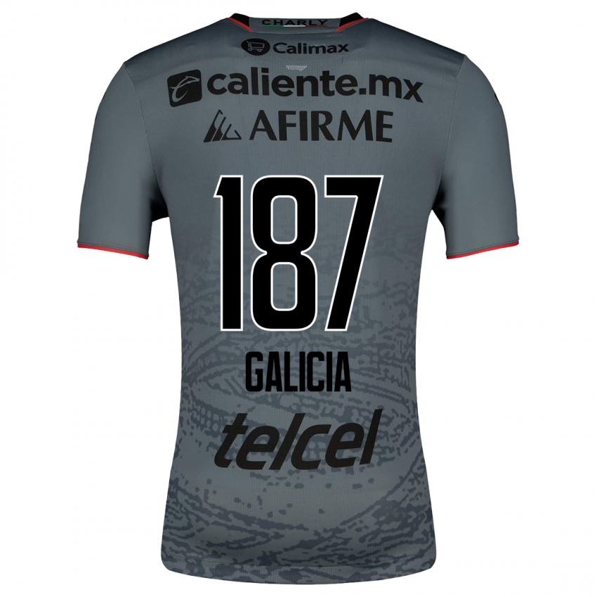 Kvinder Carlos Galicia #187 Grå Udebane Spillertrøjer 2023/24 Trøje T-Shirt