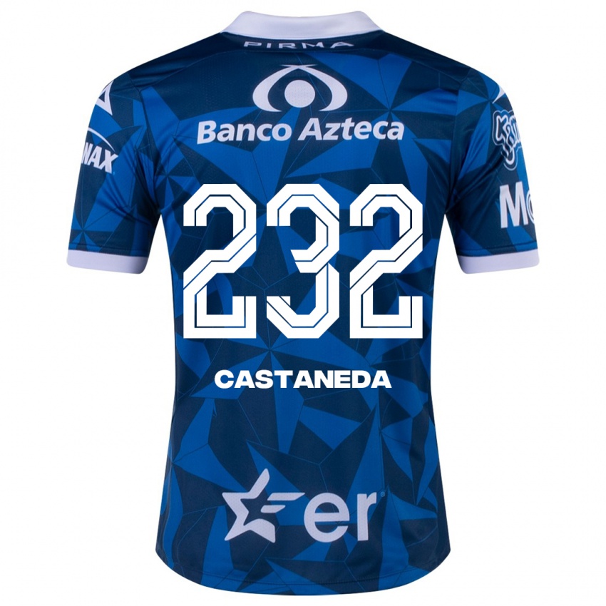 Kvinder Ángel Castañeda #232 Blå Udebane Spillertrøjer 2023/24 Trøje T-Shirt