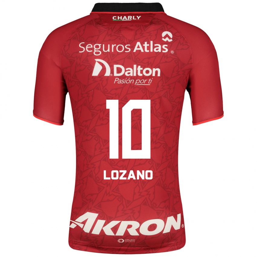 Kvinder Brian Lozano #10 Rød Udebane Spillertrøjer 2023/24 Trøje T-Shirt