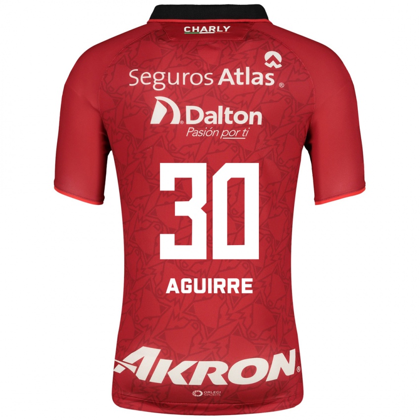 Kvinder Eduardo Aguirre #30 Rød Udebane Spillertrøjer 2023/24 Trøje T-Shirt