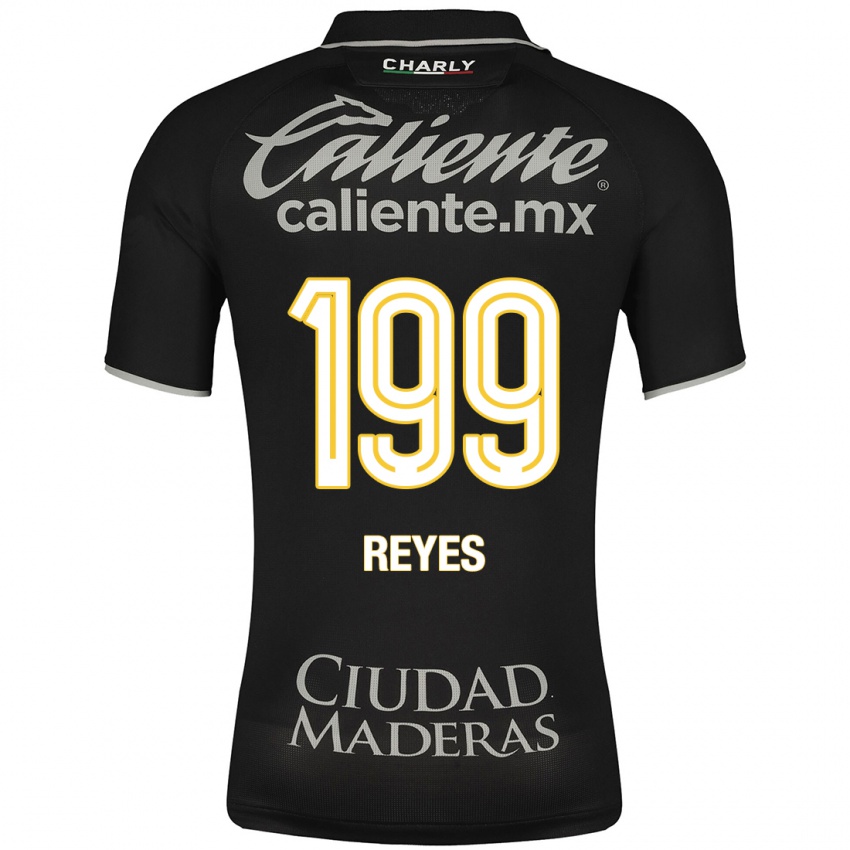 Kvinder Jonathan Reyes #199 Sort Udebane Spillertrøjer 2023/24 Trøje T-Shirt