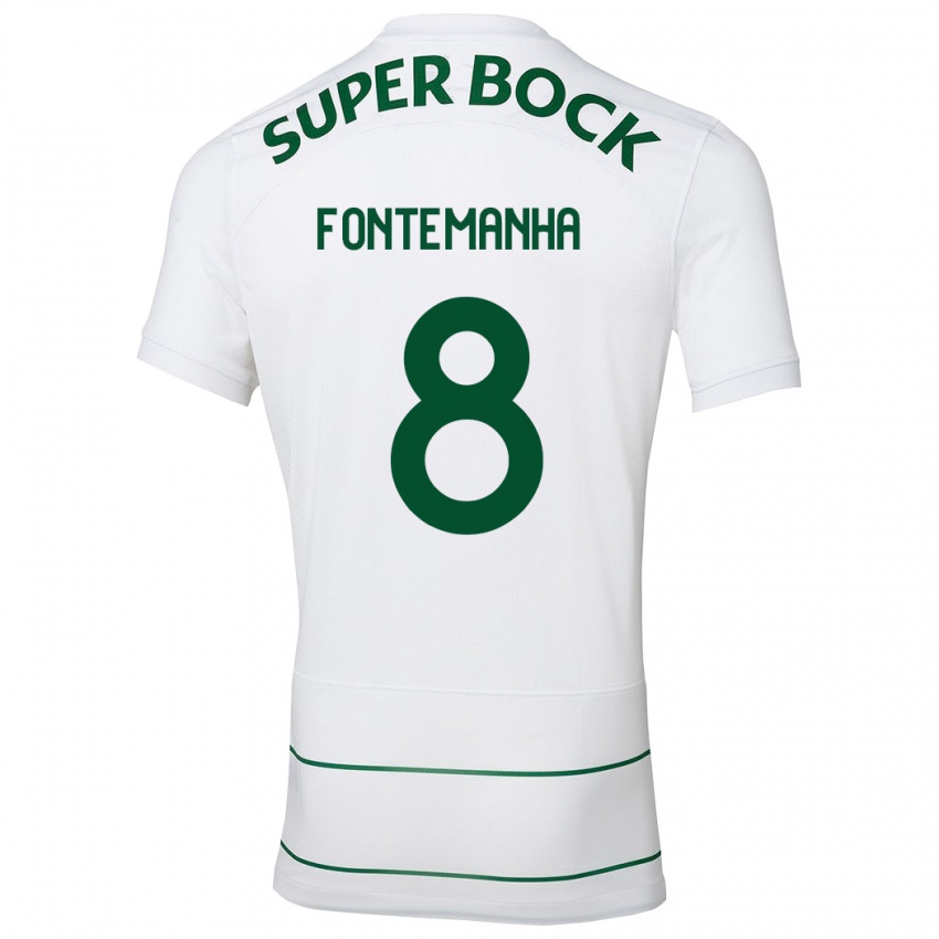 Kvinder Rita Fontemanha #8 Hvid Udebane Spillertrøjer 2023/24 Trøje T-Shirt