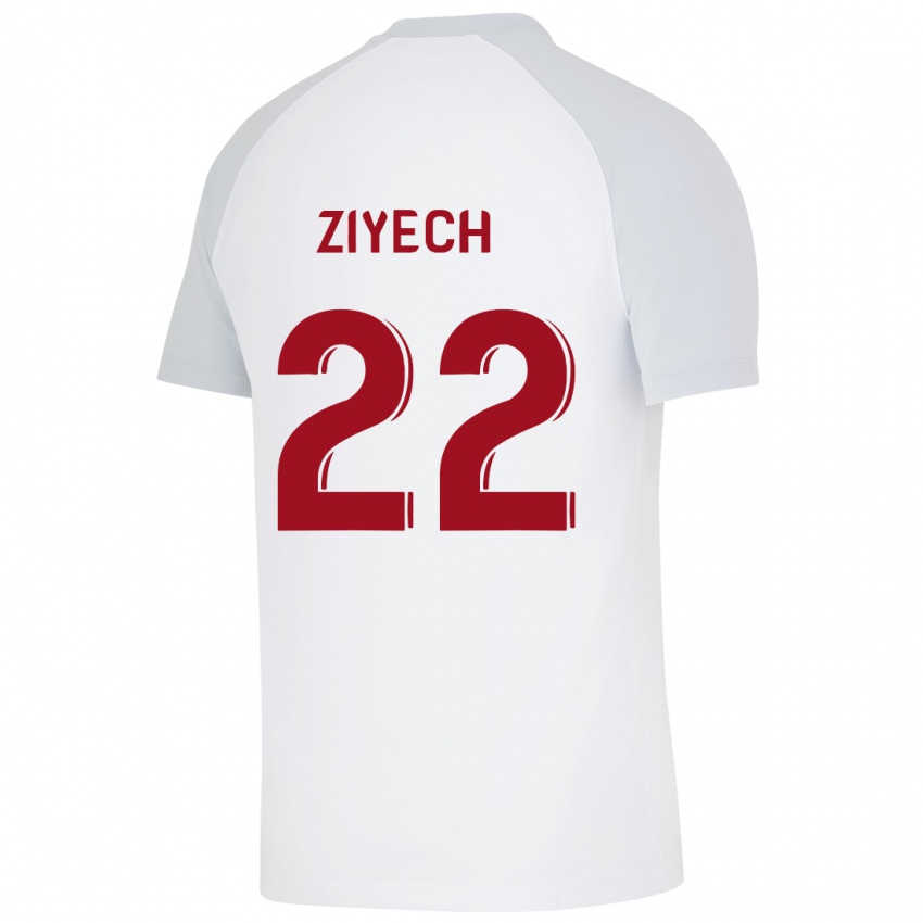 Kvinder Hakim Ziyech #22 Hvid Udebane Spillertrøjer 2023/24 Trøje T-Shirt