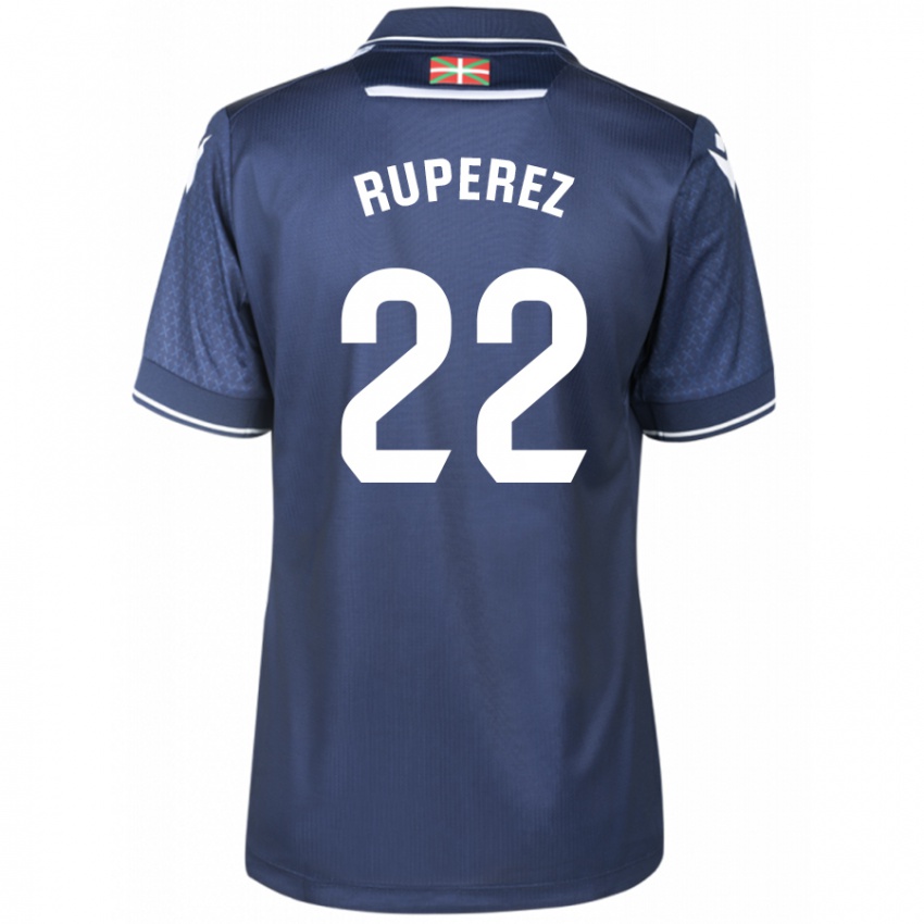 Kvinder Iñaki Rupérez #22 Flåde Udebane Spillertrøjer 2023/24 Trøje T-Shirt