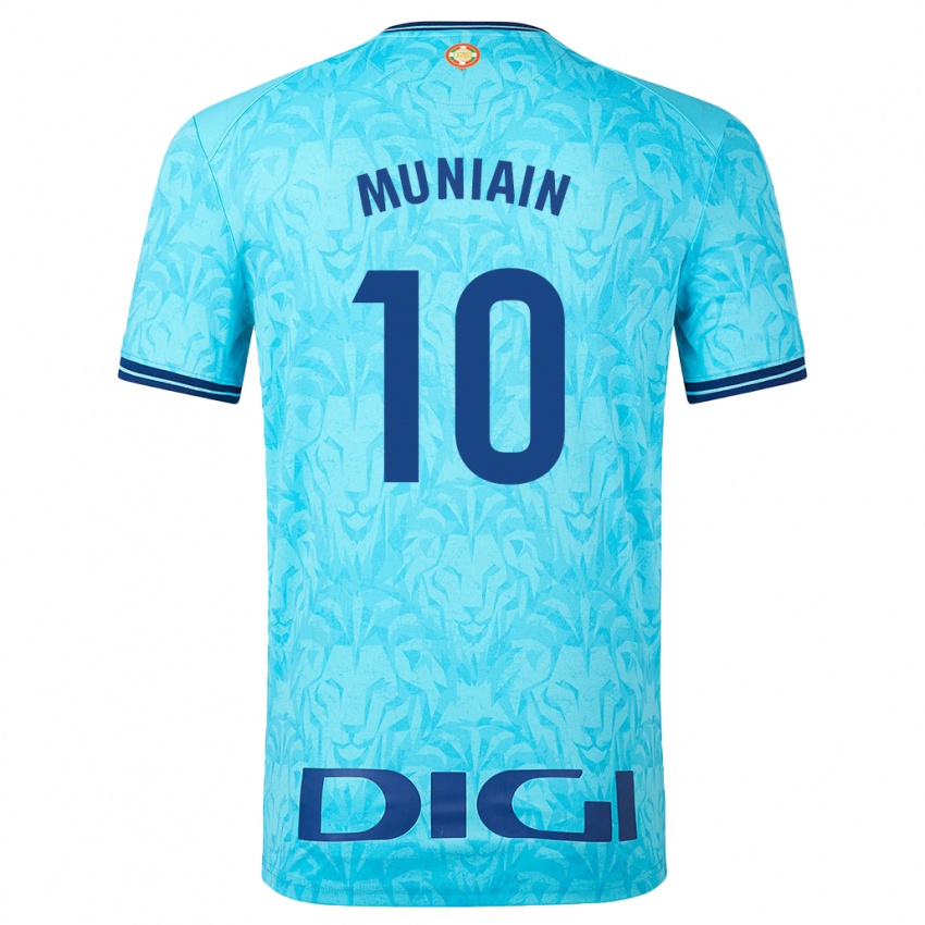 Kvinder Iker Muniain #10 Himmelblå Udebane Spillertrøjer 2023/24 Trøje T-Shirt