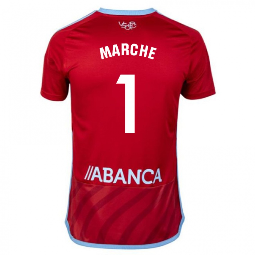 Kvinder Agustin Marchesin #1 Rød Udebane Spillertrøjer 2023/24 Trøje T-Shirt