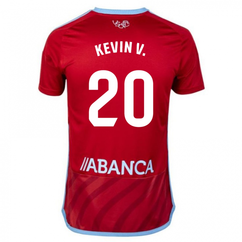 Kvinder Kevin Vazquez #20 Rød Udebane Spillertrøjer 2023/24 Trøje T-Shirt