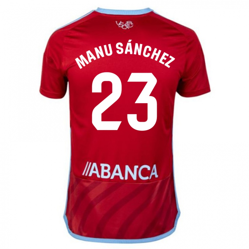 Kvinder Manu Sanchez #23 Rød Udebane Spillertrøjer 2023/24 Trøje T-Shirt