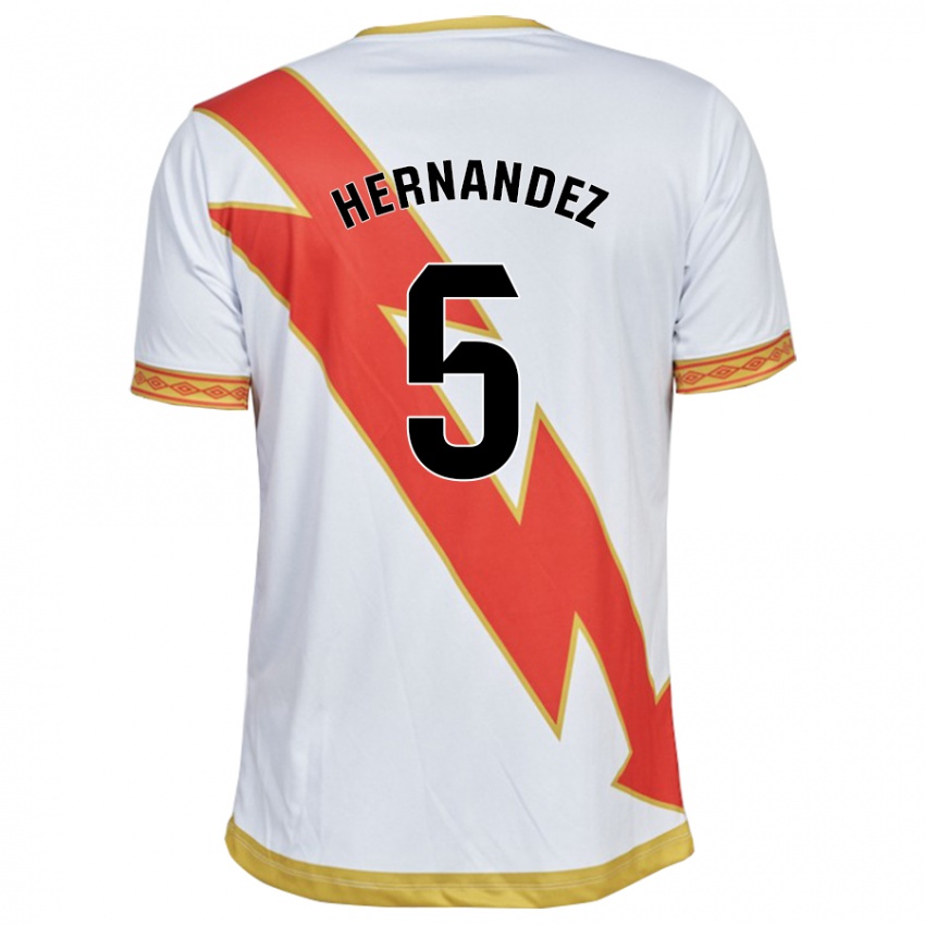 Børn Aridane Hernández #5 Hvid Hjemmebane Spillertrøjer 2023/24 Trøje T-Shirt